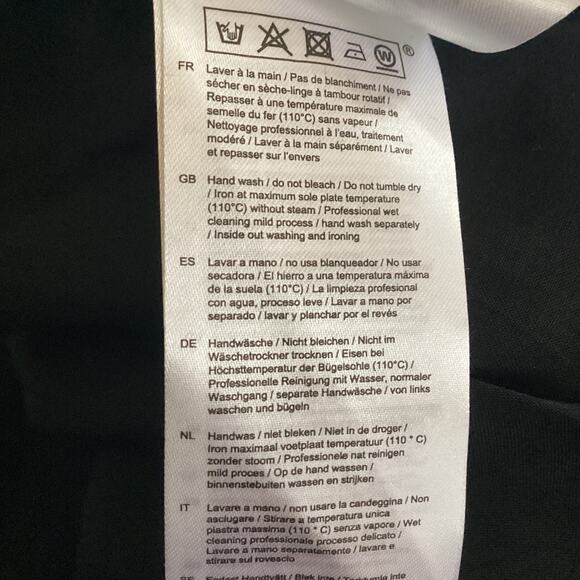 Maje Renota Black White Polka Dot Ruched Bodice Mini Dress 3 L - Picture 10 of 12